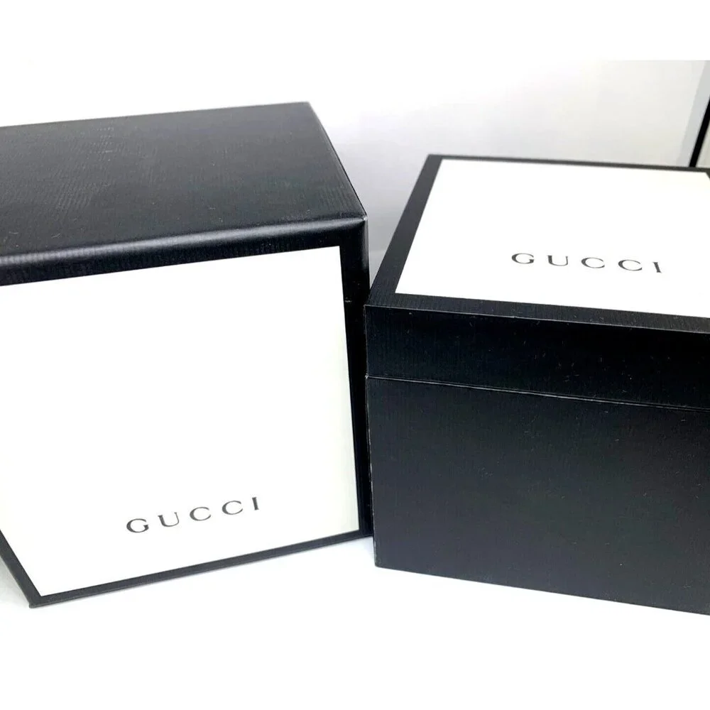 Gucci Watch Box Presentation Black White Cardboard Display Gift Empty